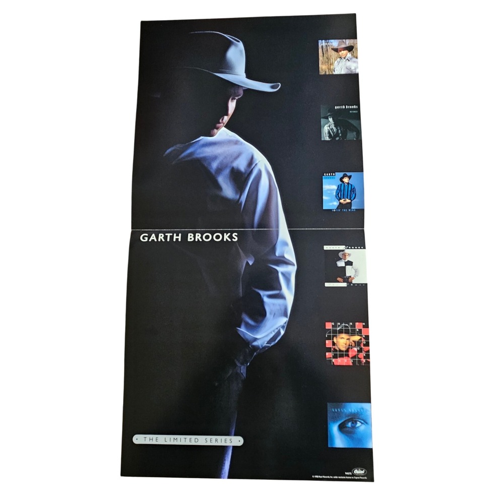 Garth Brooks The Limited Series 1998 Promo Flat Album Poster 12x24 D/S Country‎